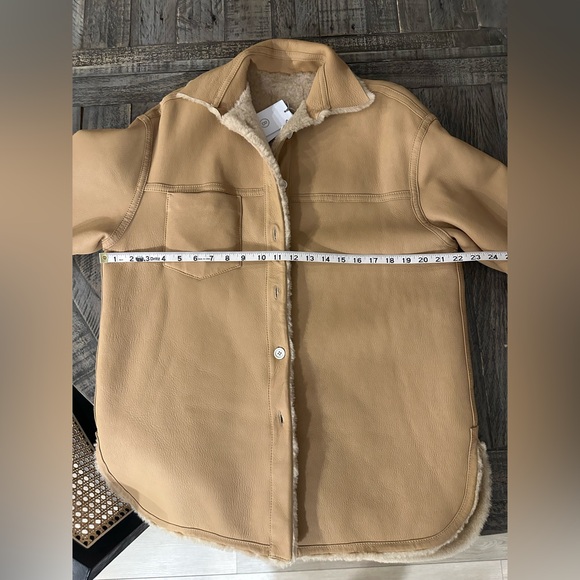 Bogner camel leather Jacket with Shearling Lining - Picture 12 of 13